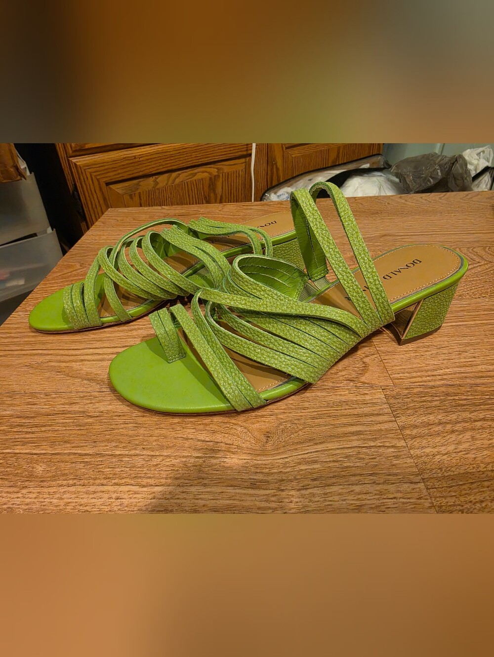 Donald Pliner Strappy Sandals With Block Heel